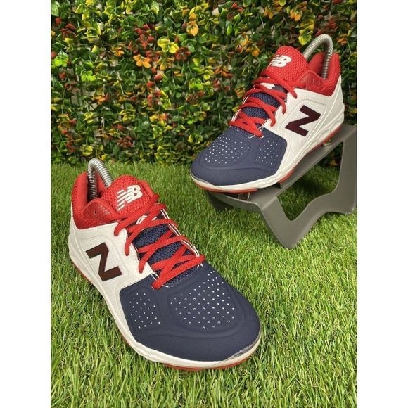 New Balance Shoes - 6.5 New Balance Fast pitch Softball Metal Cleats SMVELOA1 Red Navy Womens 6.5